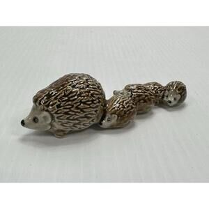 Vintage Goebel W. Germany 35 502-03 Hedgehog Mom & Babies Family 5" Figurine‎